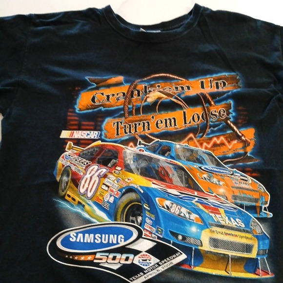 Chase Authentics Other - NASCAR 2008 Texas Motor Speedway 500 Black T-Shirt Crank em Up Turn em Loose
